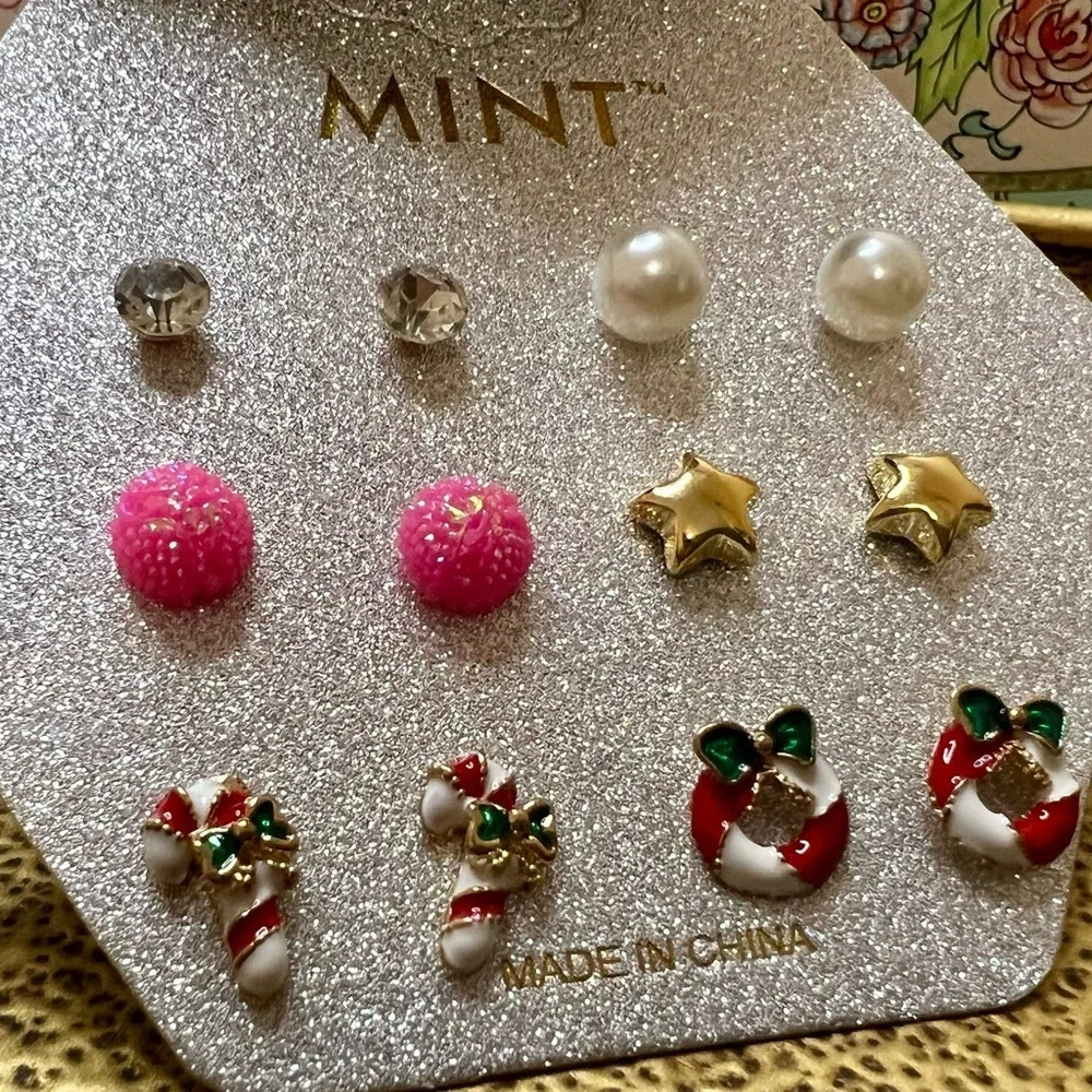 Christmas Stud Earring Set (6-Pair) – MINT